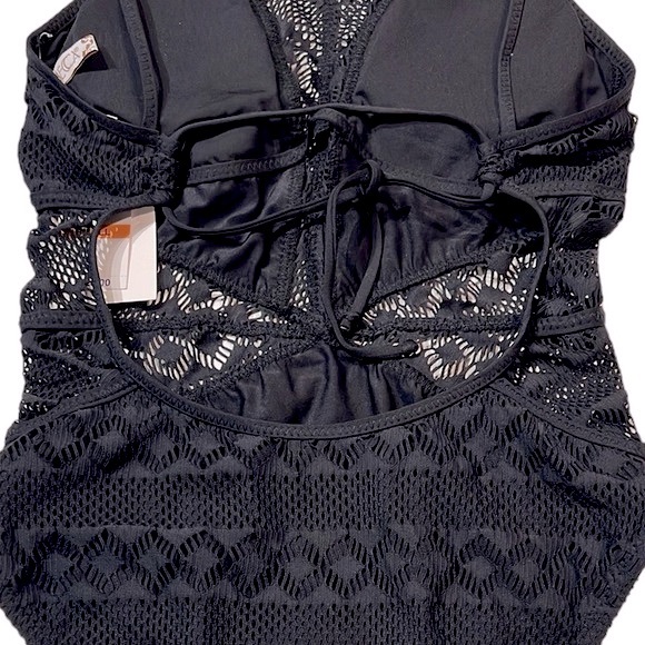 Becca High Neck Crochet One Piece - Picture 11 of 14